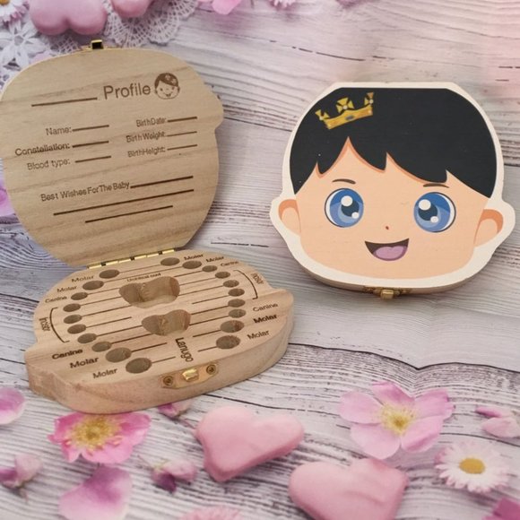 Tooth holder for tooth fairy Kids WoodenTooth Box - Picture 5 of 6